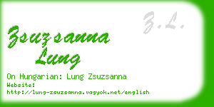 zsuzsanna lung business card